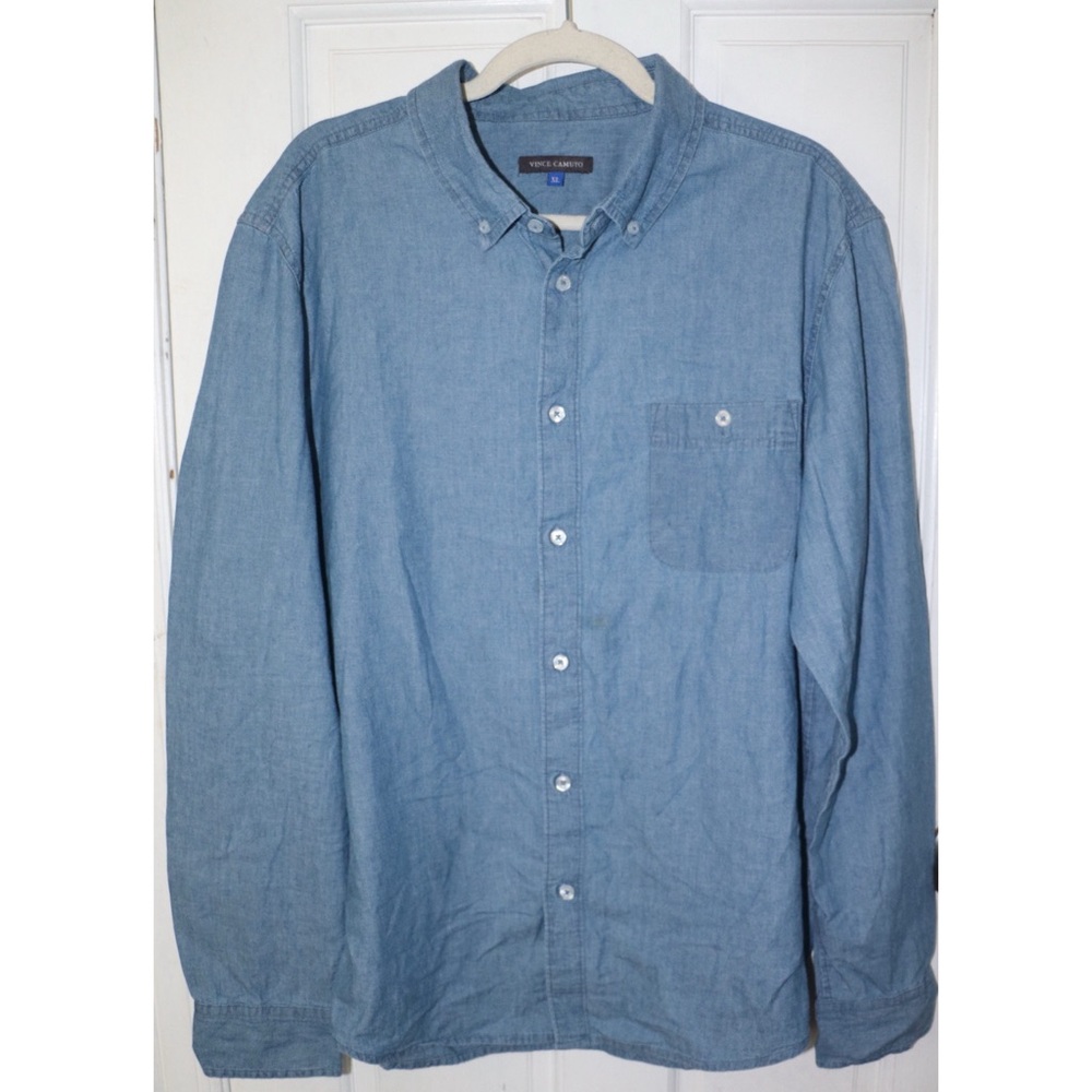 Vince Camuto Men’s Chambray Button Shirt